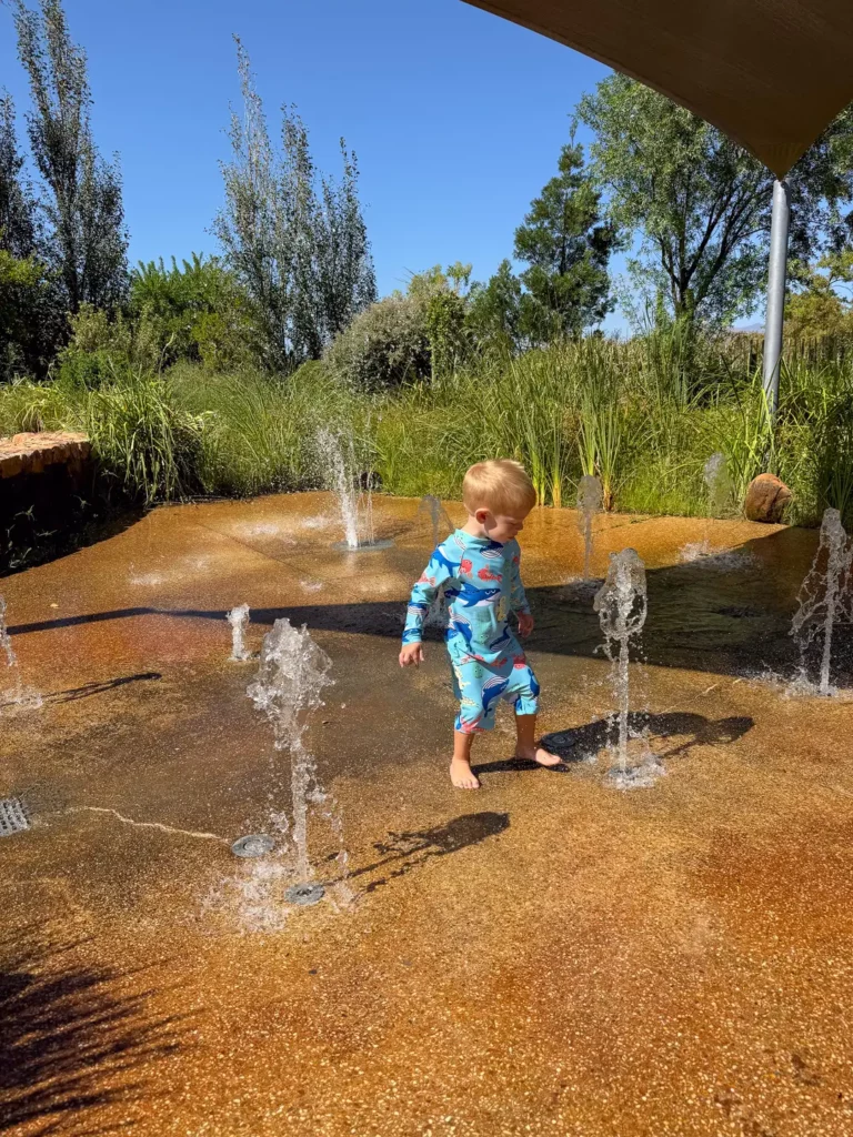 water play feature at Bosjes