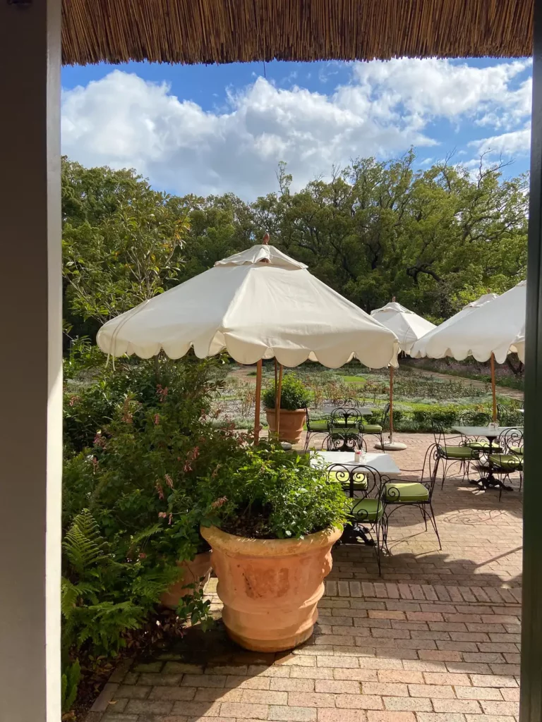 Rose Terrace at Vergelegen Tea Room family friendly somerset west