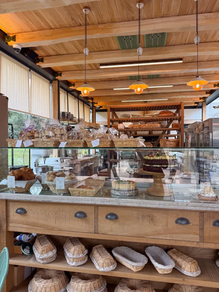 family friendly bakery and cafe with artisinal breads abnd patisserie