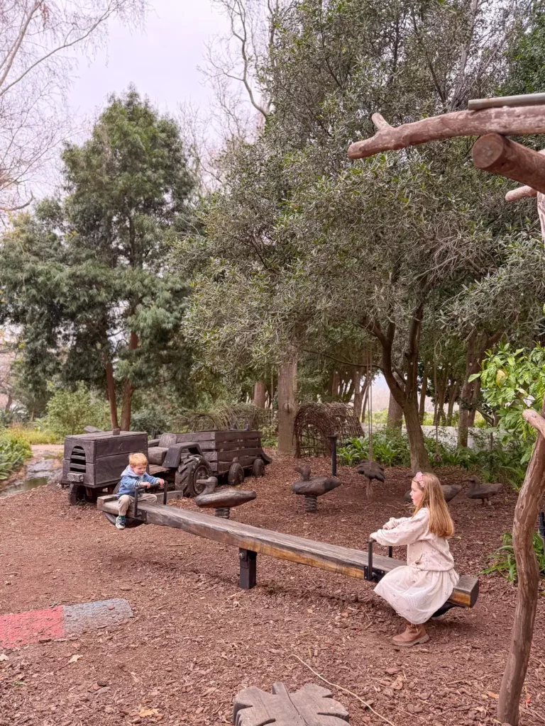 kids nature inspired outdoor play area in Franschhoek