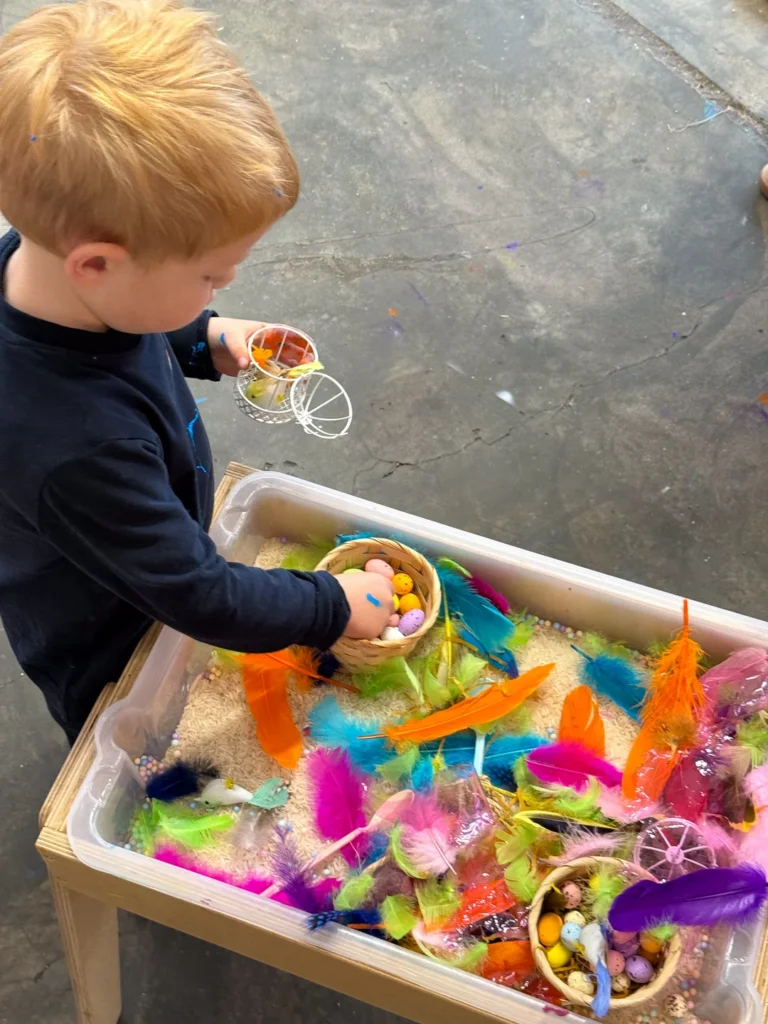 sensory bins at splodge art studio